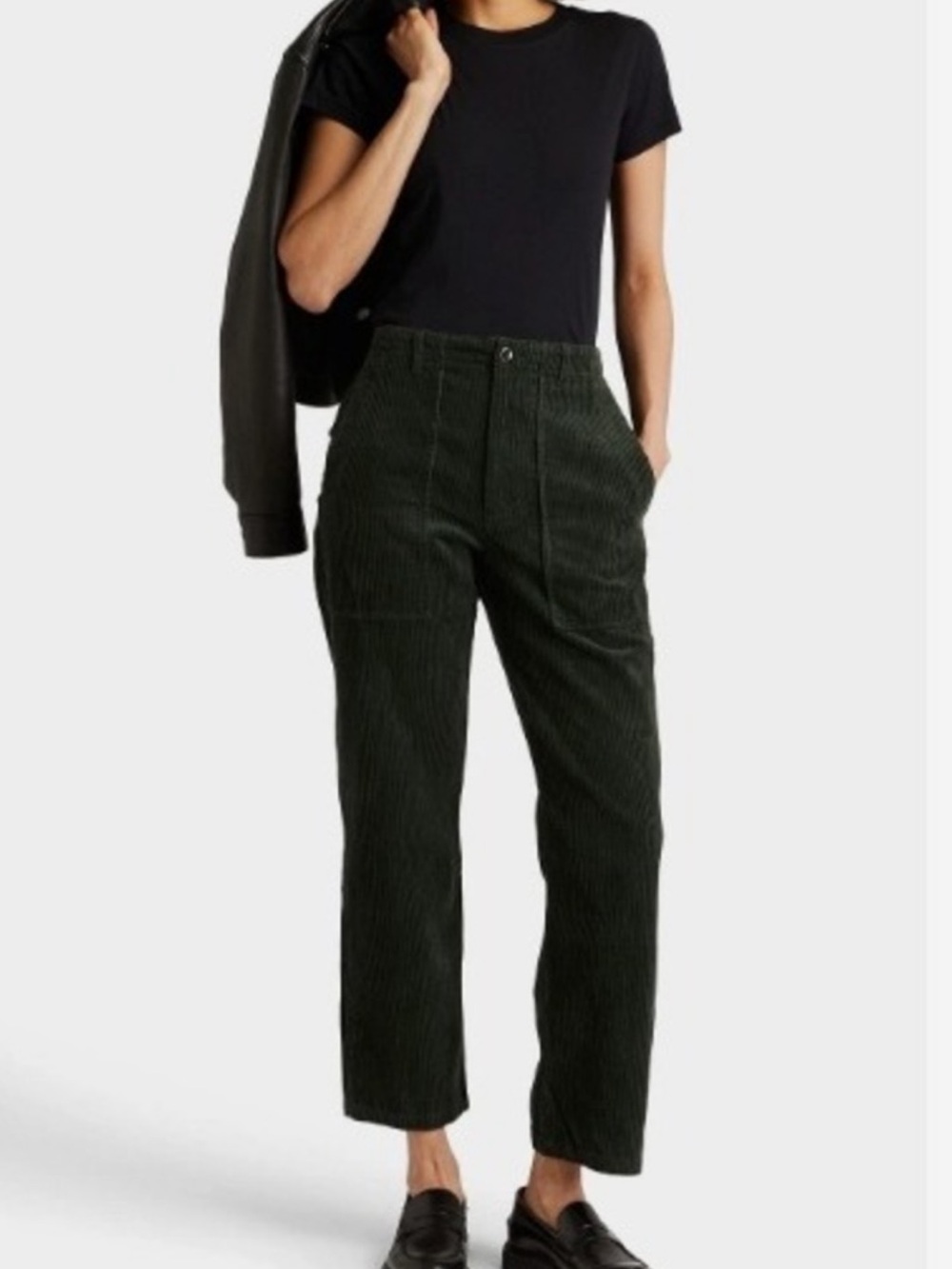Alex Mill Neil Black Corduroy Trouser Pants